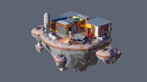 3D model Land 3 VR / AR / low-poly | CGTrader