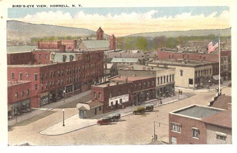 " Bird's-Eye View (Flat-Iron Area), Hornell, New York ". | Postcard, Birds eye view, Paris skyline