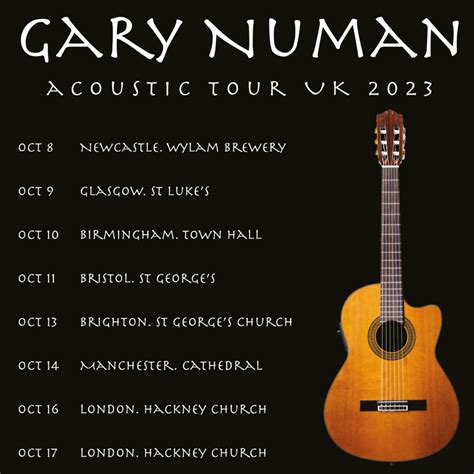 Gary Numan Tour 2024 Tickets - Mair Sophie