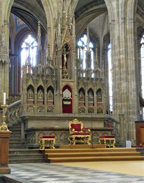 Interior of St Vitus's cathedral, Prague ---OOooooooh, one of my ...