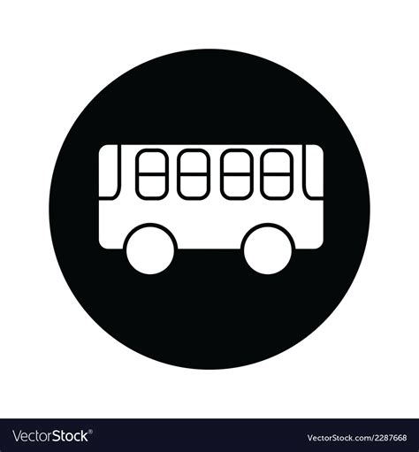 Bus symbol icon Royalty Free Vector Image - VectorStock