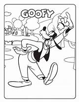 Goofy Coloring Page sketch template