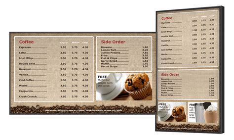 Coffee Shop Menu Board