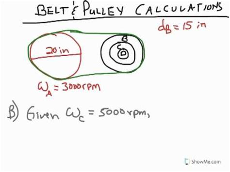 POE - Belt & Pulley Calculations - YouTube