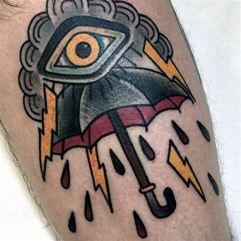 60 Umbrella Tattoo Designs For Men - Protective Ink Ideas