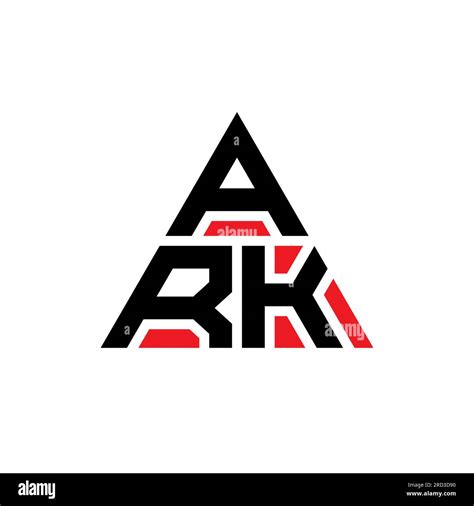 ARK triangle letter logo design with triangle shape. ARK triangle logo design monogram. ARK ...