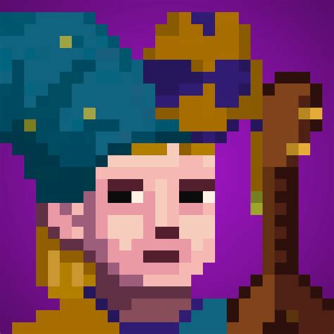 Eternal Jacques - 28x28 Pixel Art Generated With 150+ Hand-Drawn Traits