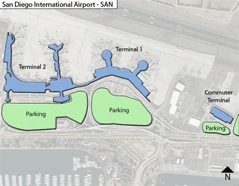 San Diego Airport Map | SAN Terminal Guide