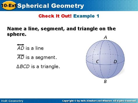 10 Ext Spherical Geometry Lesson Presentation Holt Geometry