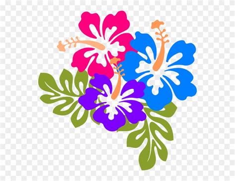 Download Hawaiian Flowers Clip Art - Png Download (#1581477) - PinClipart