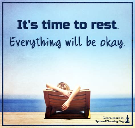 It’s time to rest. Everything will be okay | SpiritualCleansing.Org - Love, Wisdom ...