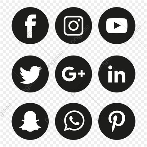 Social Media Icons Set Logo Vector Illustrator Free