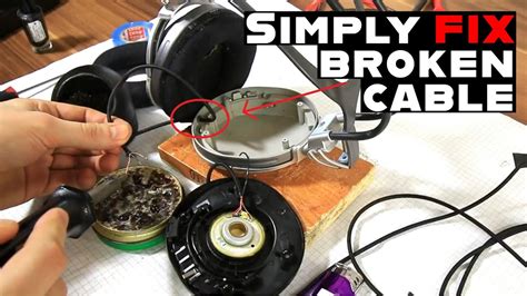 How to repair & replace broken headphones wire & cable DIY - YouTube