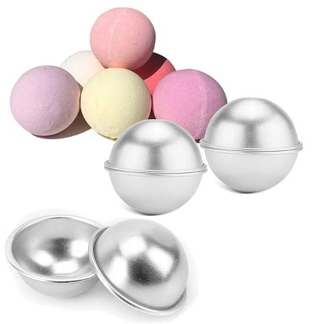 3 Sets Metal Bath Bomb Ball Moulds for Crafting Your Own Fizzles DIY Metal Bath Molds,1 Size by ...