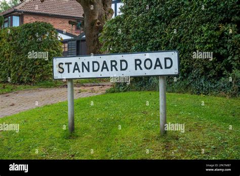 Standard Road sign, UK Stock Photo - Alamy