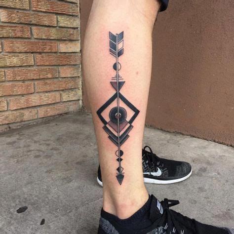 Arrow Tattoo on Leg by Elvis Shirley #bestgeometrictattoos | Tattoos for guys, Arrow tattoos ...