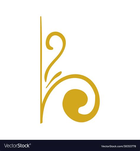 Decoration swirl icon design template Royalty Free Vector