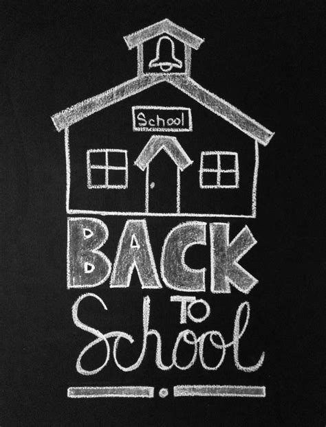 Back to School Chalkboard Art