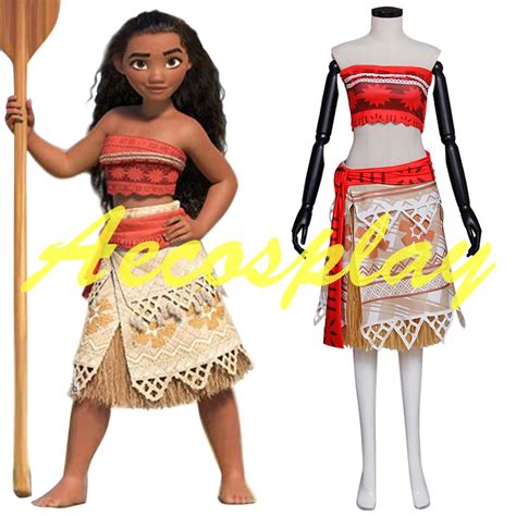 Newest movie Moana cosplay costume Halloween costumes for adult women ...