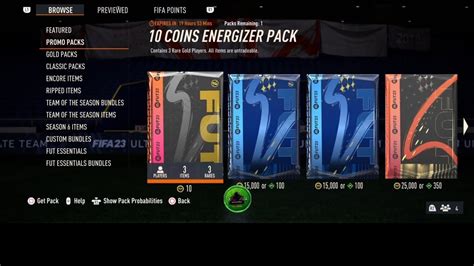 INSANE LUCK GUYS !!!! LOOK AT THIS 10 COINS PACK 💪💪💪 /FIFA 23 - YouTube