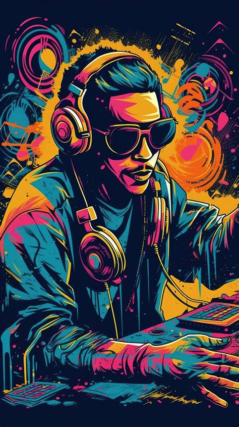 DJ playing music mobile wallpaper