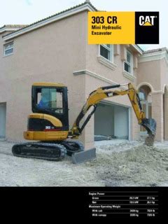 Compact-Mini Caterpillar (CAT) 303 CR Specifications Machine.Market