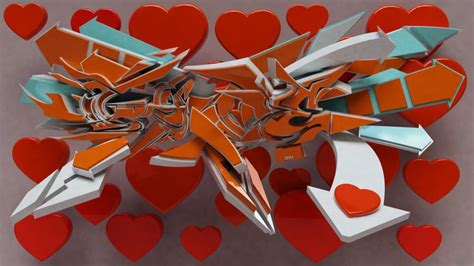 Guardian Graffiti Art: Graffiti Word Love