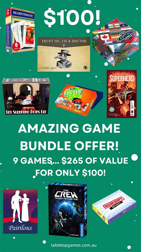 9 Games Bundle – Tabletop Games Pty Ltd