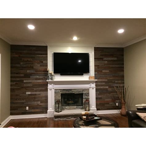 PlankandMill 3" Reclaimed Barnwood Peel and Stick Wall Paneling ...