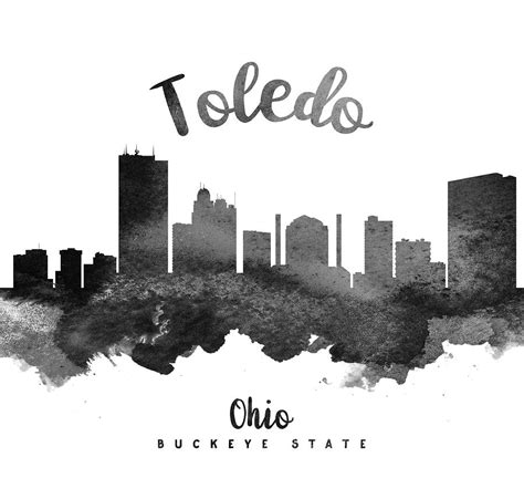 Toledo Ohio Skyline 18 Painting by Aged Pixel - Fine Art America