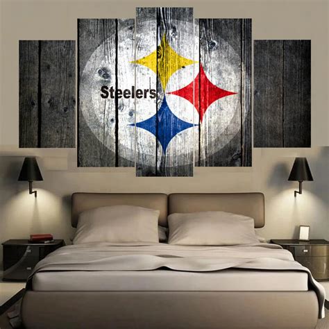 Sport Pittsburgh Steelers Logo Paintings Wall Art Home Decor Picture ...