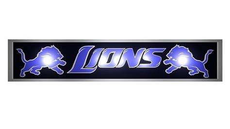 Lions - Detroit banner 3D model | CGTrader