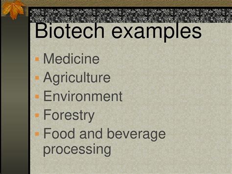 Biotechnology In Medicine Examples