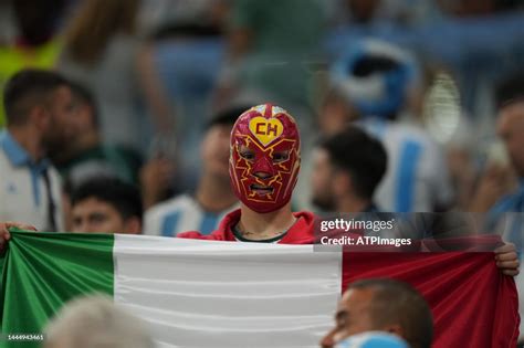 Fans of Mexico during the FIFA World Cup Qatar 2022 Group C match ...