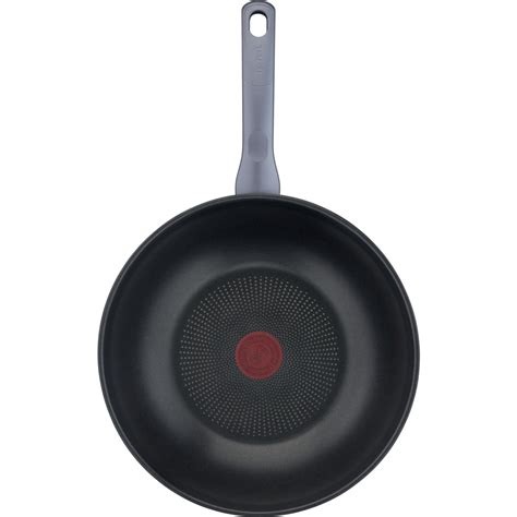 Tefal Daily Cook Induction Non-Stick Stainless Steel Wok 28cm + Lid | BIG W