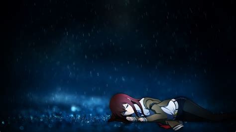Rainy Night + Makise Kurisu Wallpaper by SaintAnlay on DeviantArt