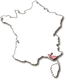 Provence Map Wine Region with French Wine Guide