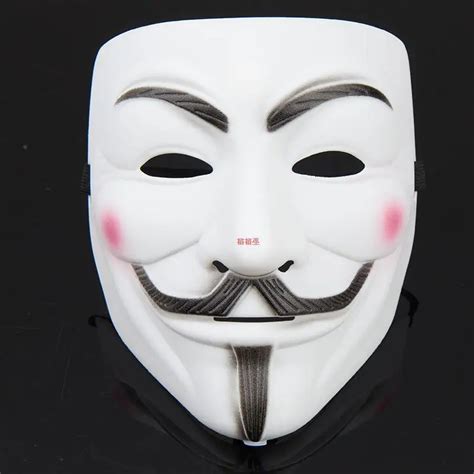 Factory direct sale Movies V for vendetta theme face white mask ...