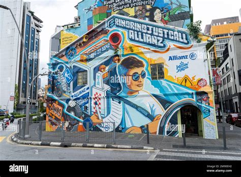 Kuala Lumpur, Kuala Lumpur- December 2022 - Street Art Wall Artwork ...