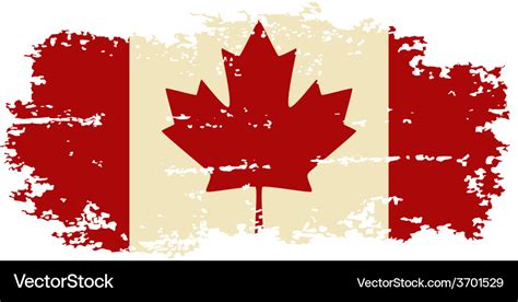 Canadian grunge flag Royalty Free Vector Image