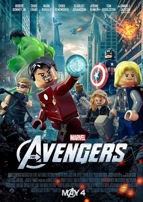 Woven by Words: Marvel's The Avengers LEGO Poster