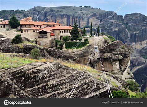 Monastery Holy Trinity, Meteora, Greece Stock Photo by ©znm666 130849764