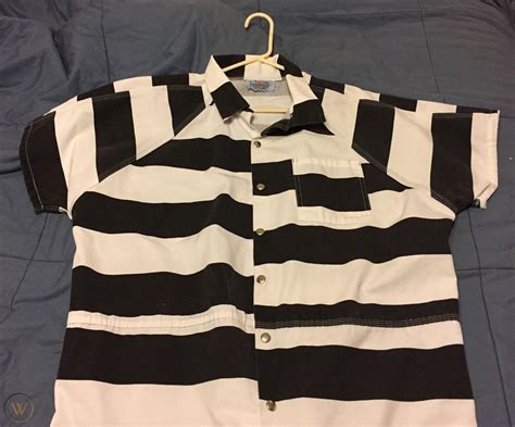 Black & White Striped Prison Inmate Jumpsuit Uniform w/ Handcuffs - Bob Barker | #1862158938