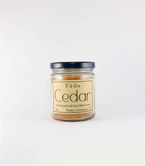 Cedar Candle - Etsy