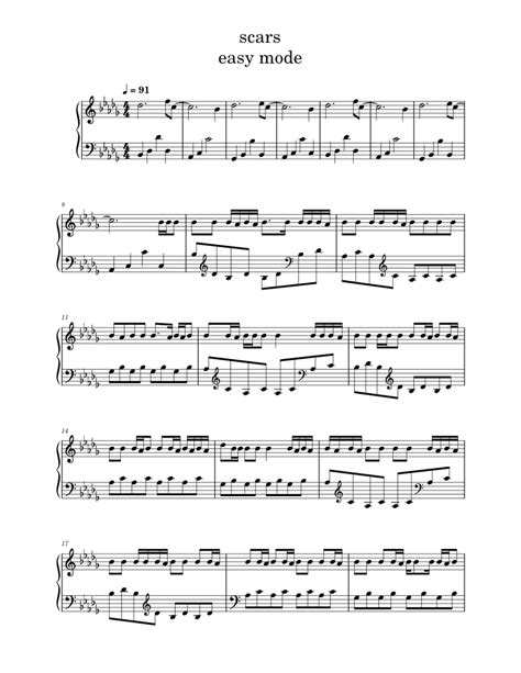 scars Sheet music for Piano (Solo) | Musescore.com