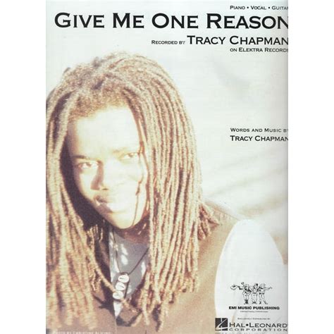 Tracy Chapman Give Me One Reason Sheet Music - Walmart.com - Walmart.com