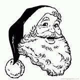 Santa Claus Face Coloring Pages  Coloring Home sketch template