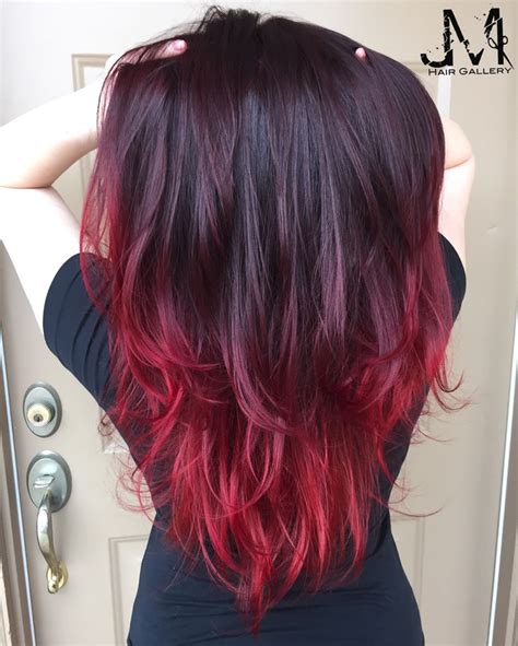 Red Hair With Purple Tips | Spefashion