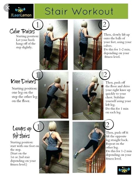 Pin by Amanda Smallacombe on Fitness | Stairs workout, Exercise, Workout