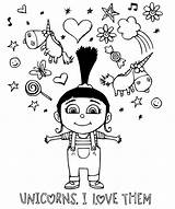 Despicable Me Girl Minion Coloring Pages sketch template